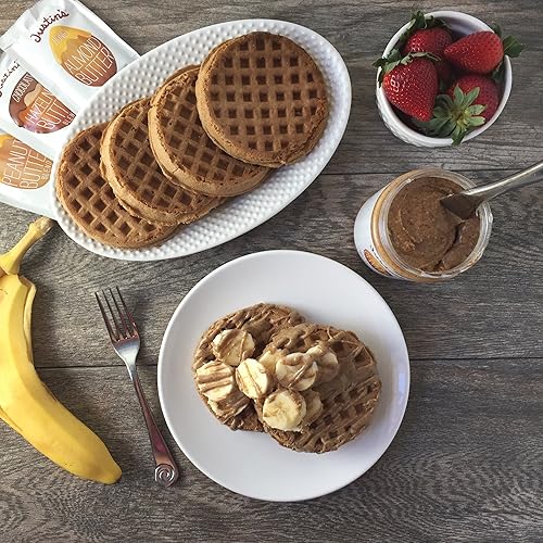 Miniatura 40 de JUSTIN'S Mantequilla de almendras de vainilla sin gluten, paquete de 1.15 onzas, (paquete de 10)
