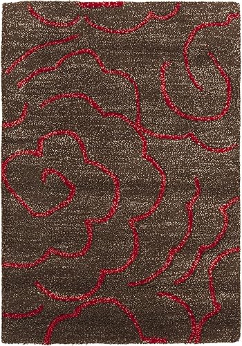 Vista 9 de SAFAVIEH Soho Collection SOH812B - Alfombra suave de lana y viscosa de 3 pies 6 pulgadas x 5 pies 6 pulgadas, color azul claro/marfil Soft Lt.