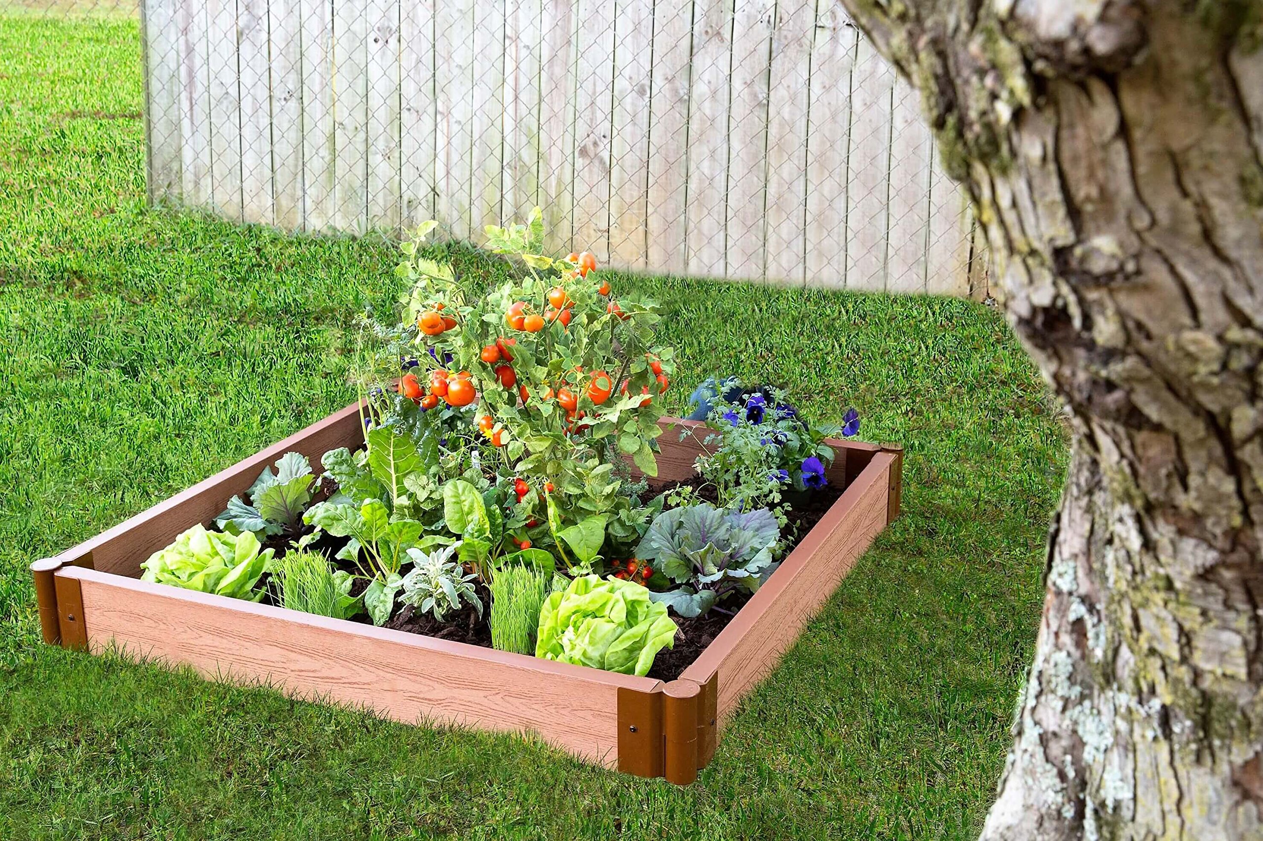 Frame It All Two Inch Series 4ft. x 4ft. x 5.5 in. Composite Raised Garden Bed Kit - Image 2