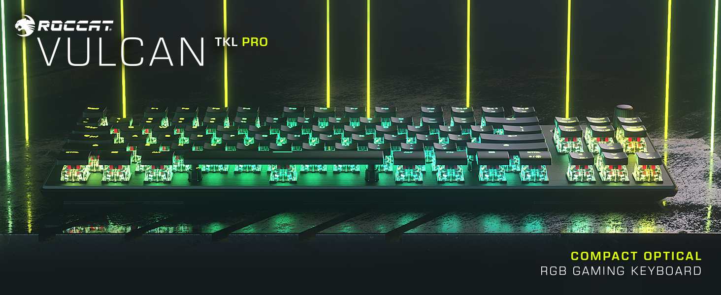 Amazon.com: ROCCAT Vulcan TKL Pro Tenkeyless Linear Optical Titan