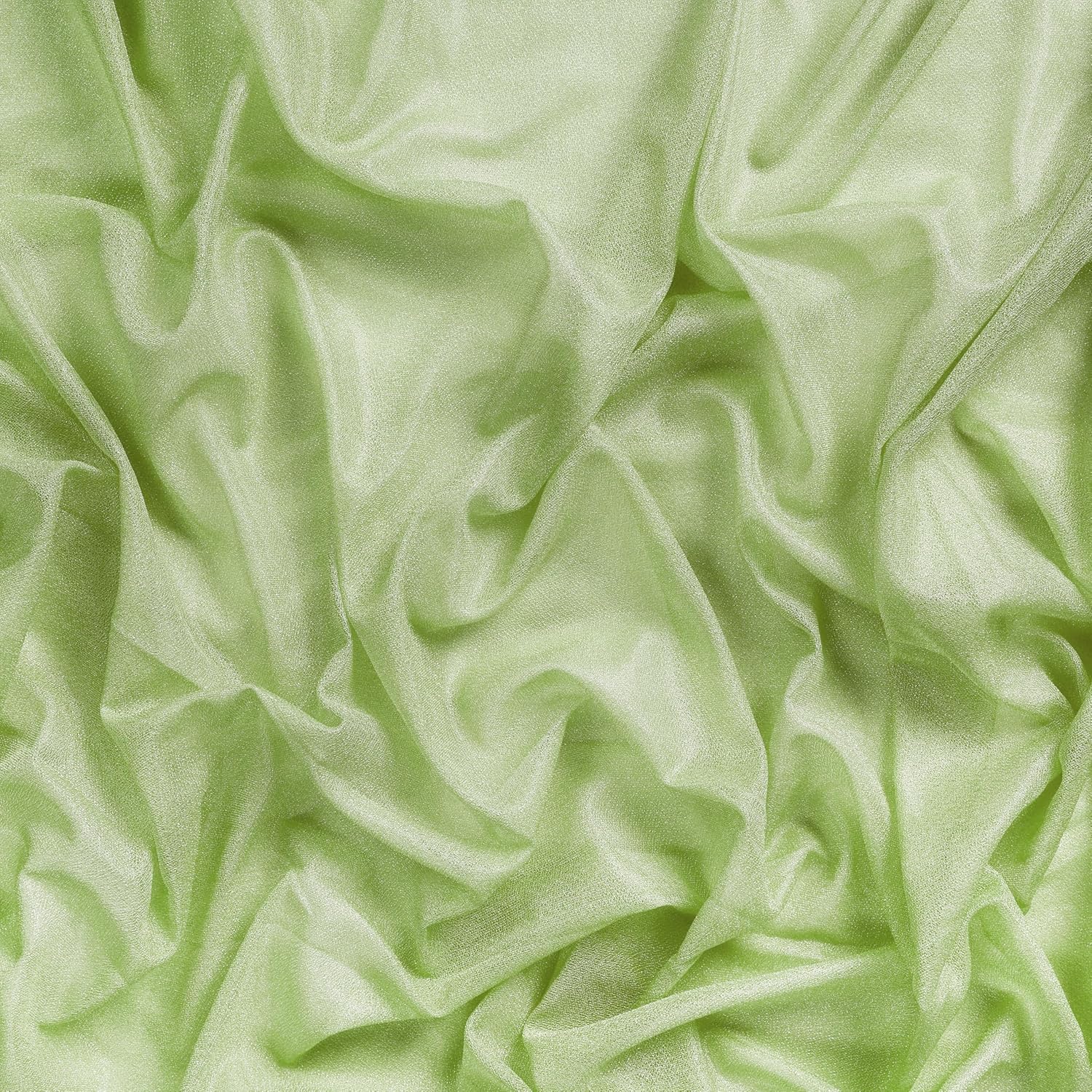 MDS Pack of 10 Wedding 12 x 108 inches Chiffon Table Runner for Wedding, Decorations for Birthday Parties, Banquets, Graduations, Engagements, Runners fit Rectangle, Round Table - Sage Green