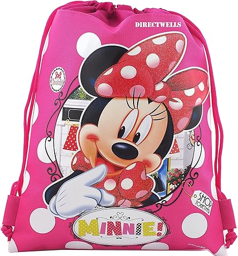 Disney Minnie Mouse - Mochila con cordón, Rosado), 4350170059