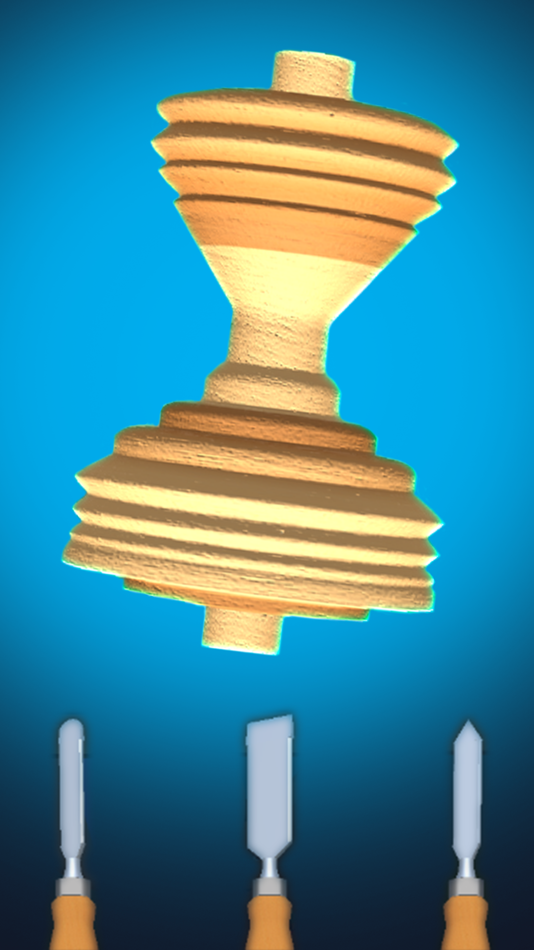 Woodturning 3D Wood working & carve shop. Calming games App on the