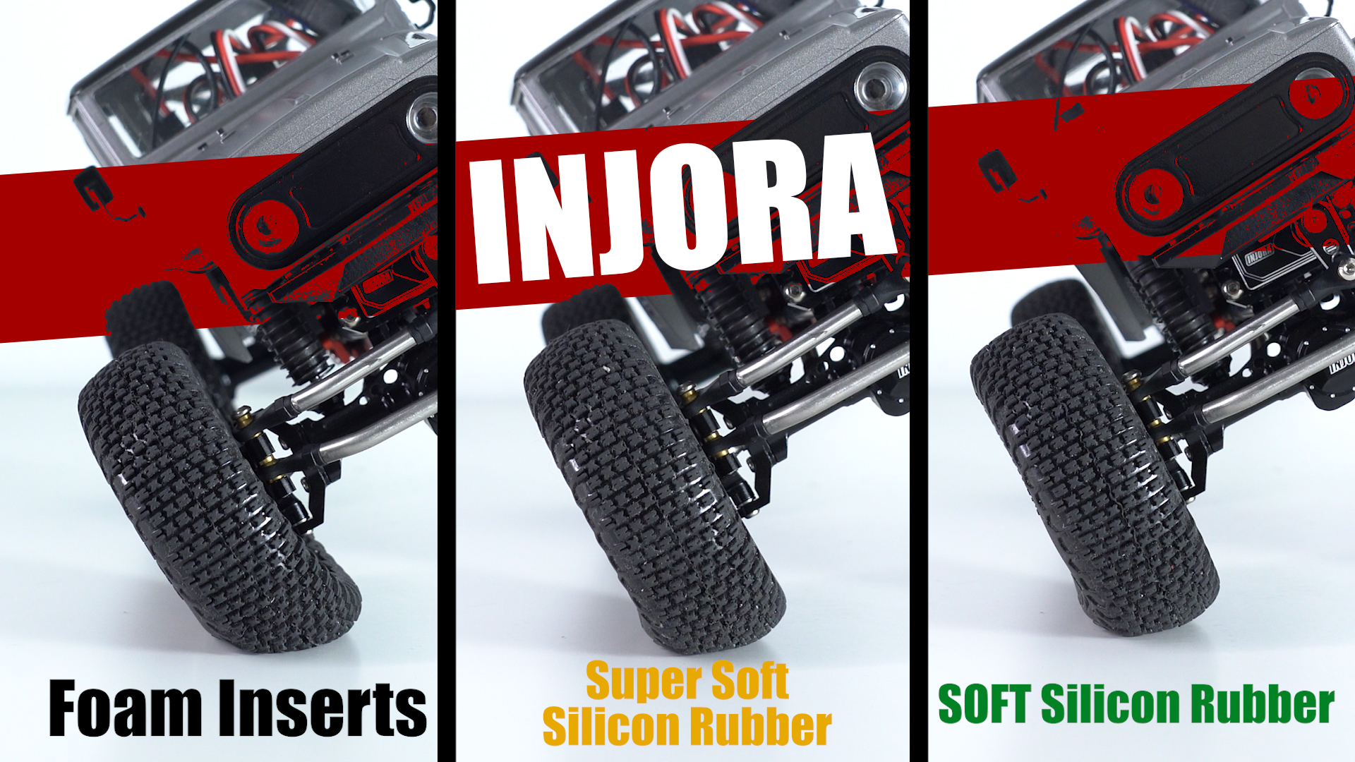 Insertos de Silicona para Llantas 1.0″ de 62-64mm*24mm INJORA - 4×4