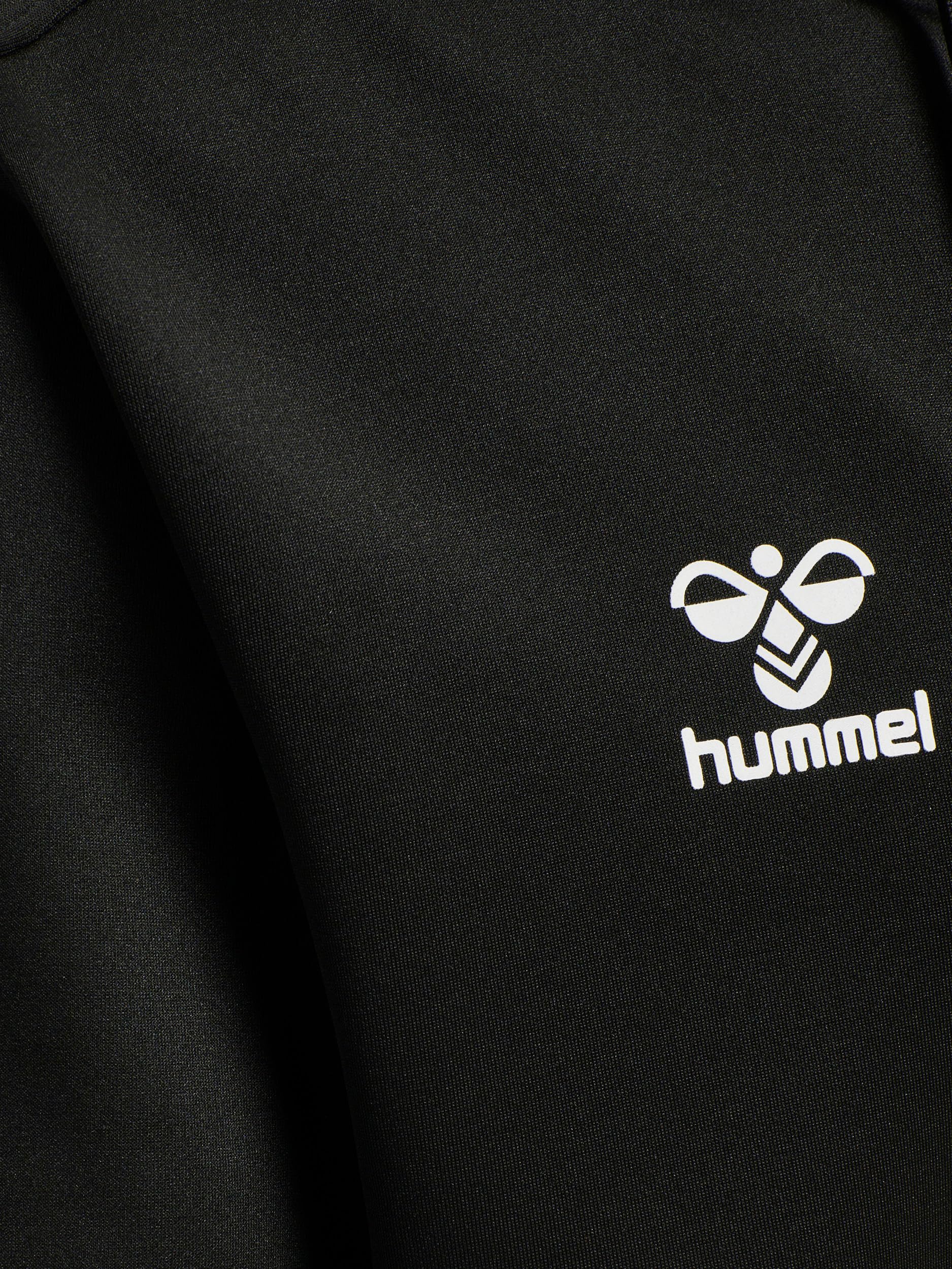 hummel hmlCORE XK Poly Zip Hood Sweat, Black/Black, M