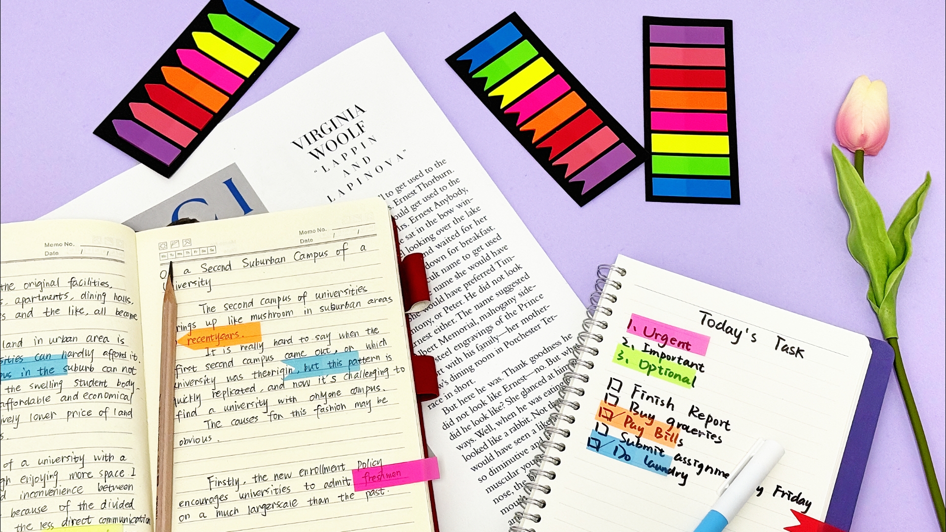 Segnapagina Adesivi 1200 Pezzi - 8 Colori, Riusabili, Impermeabili - Foto 7