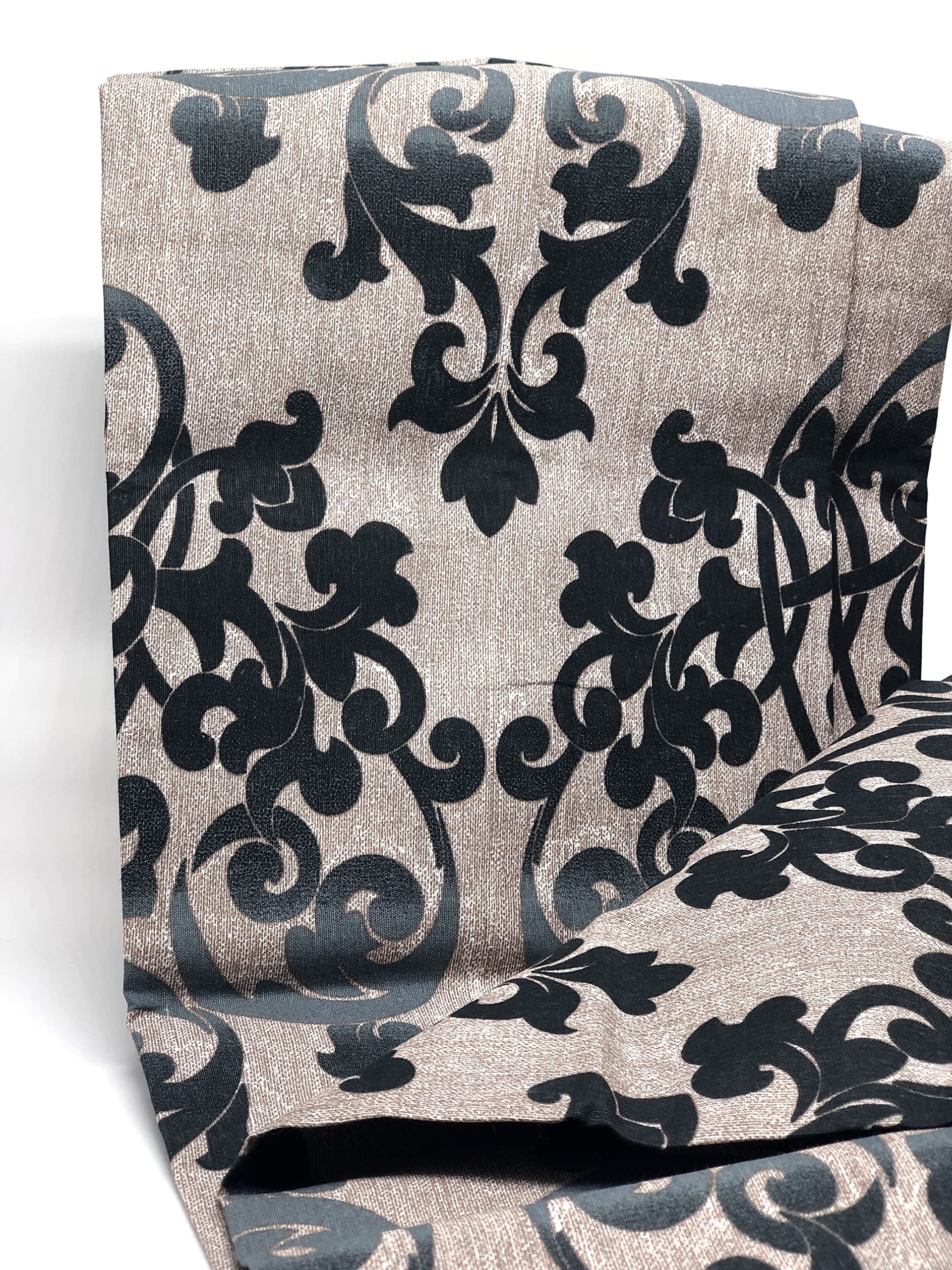 Copridivano Damascato Bordeaux 250x280 Cm - Telo Elegante In Cotone E Poliestere, 2 Piazze - Foto 9