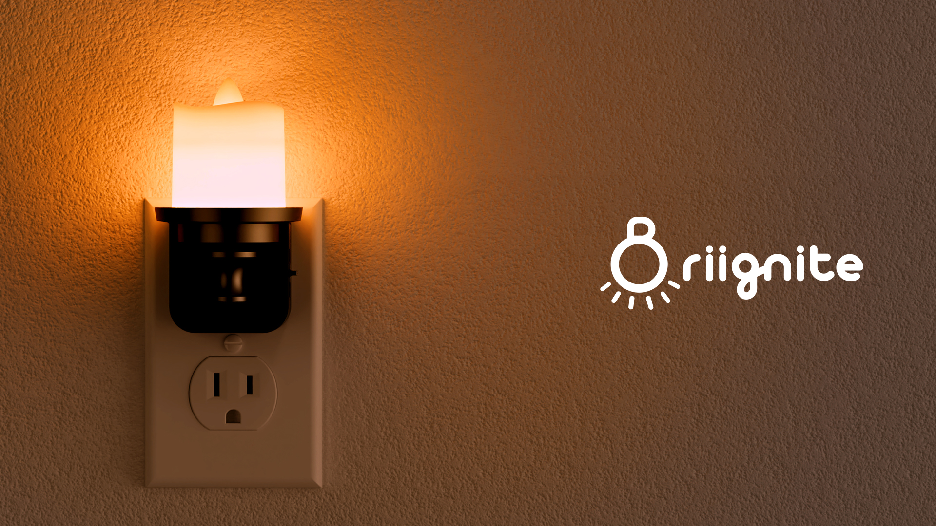 Image of Briignite Flameless Candle Night Lights, Amber Plug-in 2 Pack, LED Candle with Light Sensor, 0-100LM Dimmable, Kids Hallway Bathroom Nightlight