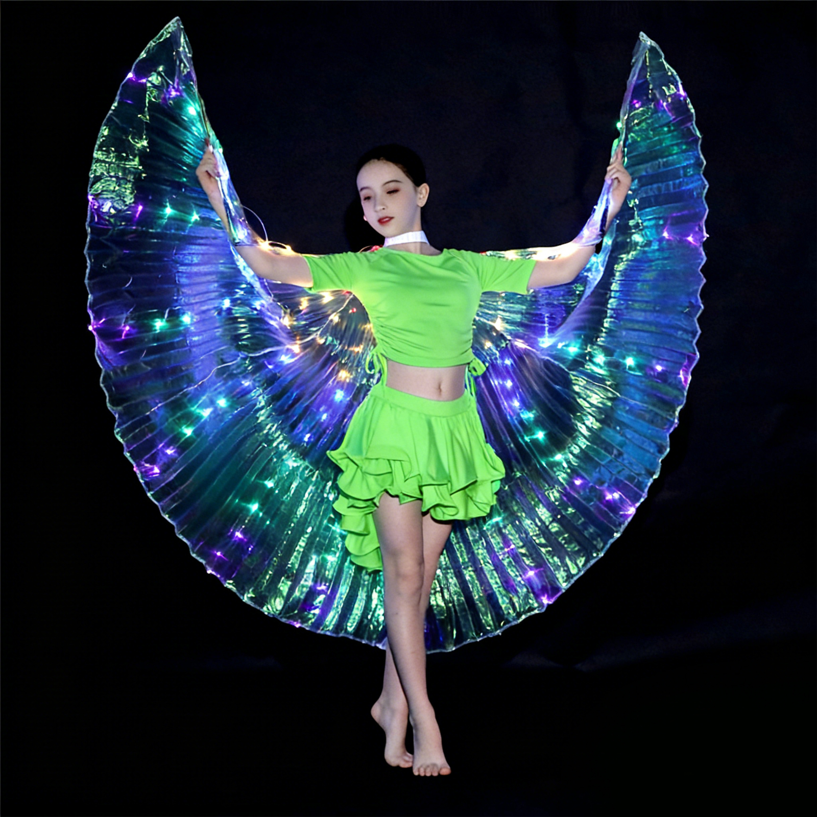 Alas LED para danza belly dance para niñas miniatura 7