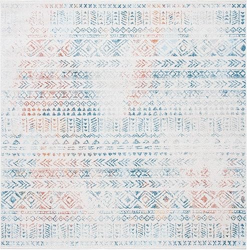 Miniatura 8 de SAFAVIEH Tulum Collection - Alfombra de área de 6 x 9 pies, diseño marroquí bohemio envejecido, no desprende pelusa y de fácil cuidado, ideal para