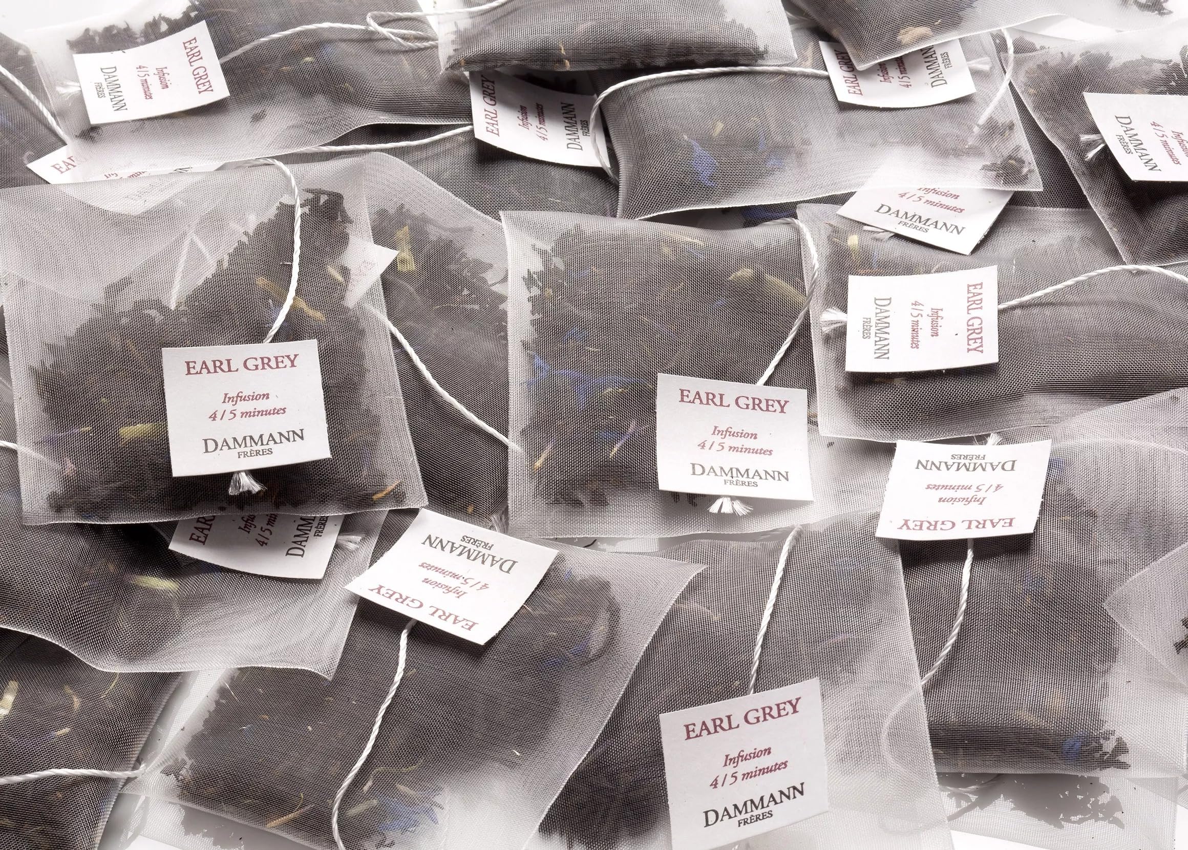 Dammann Earl Grey Tea Cristal Teabags (Pack of 1, Total 50 Teabags)