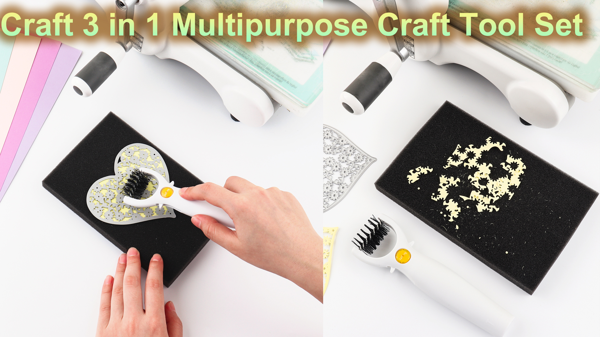 Custom Embosser Craft Ensemble D'outils 3 En 1 Multi-usages Pour Loisirs Métal à Repousser