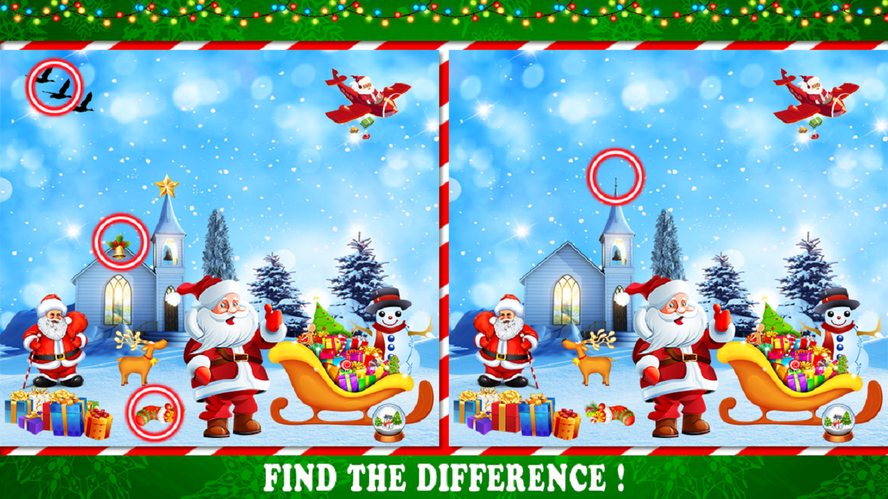 Find the difference christmas puzzle game amazon co jp appstore for