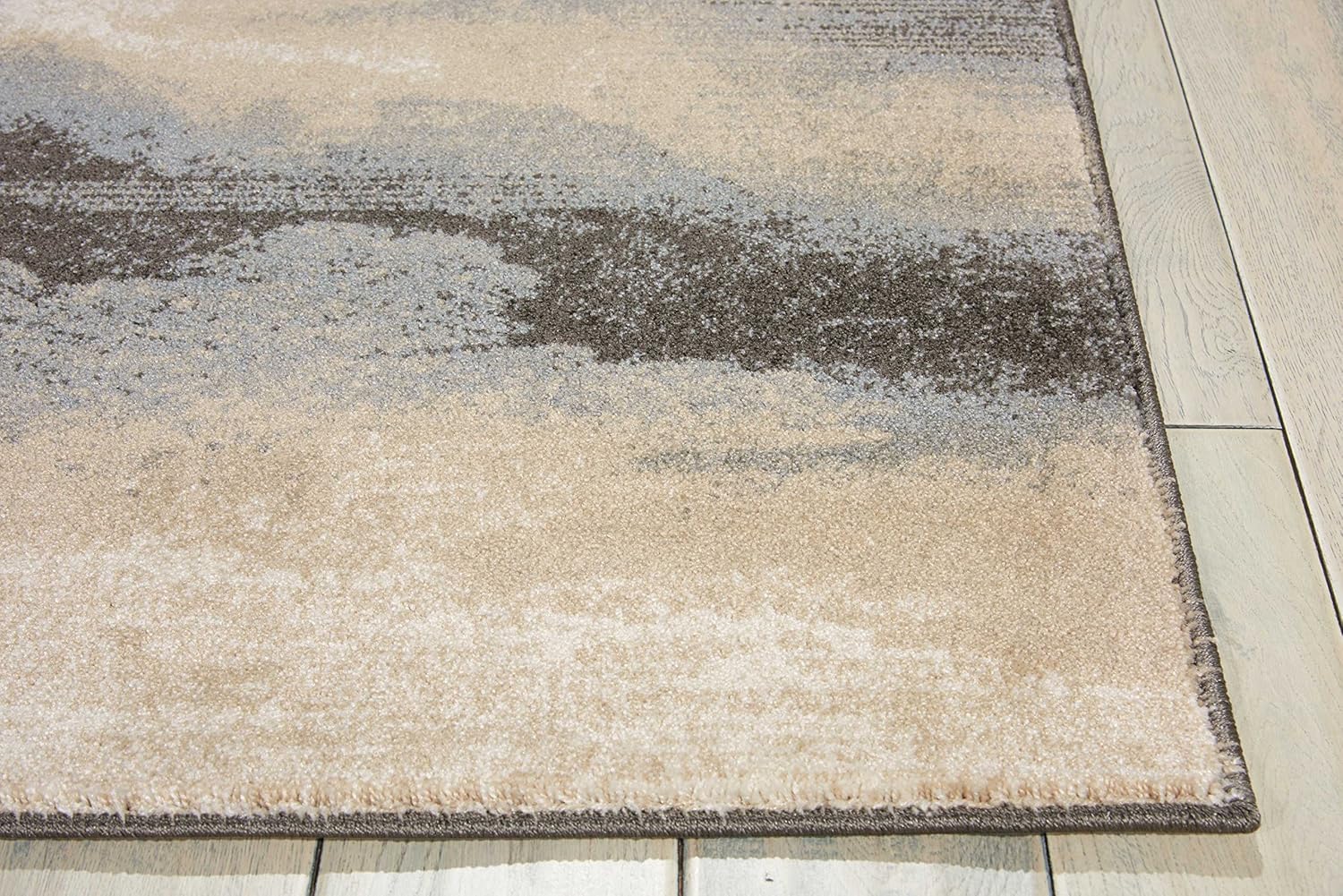 Nourison Home Maxell Flint 2'2" x 7'6" Area Rug - Easy Clean, Non Shedding, Bed Room, Living Room, Dining Room, Kitchen (8' Runner)