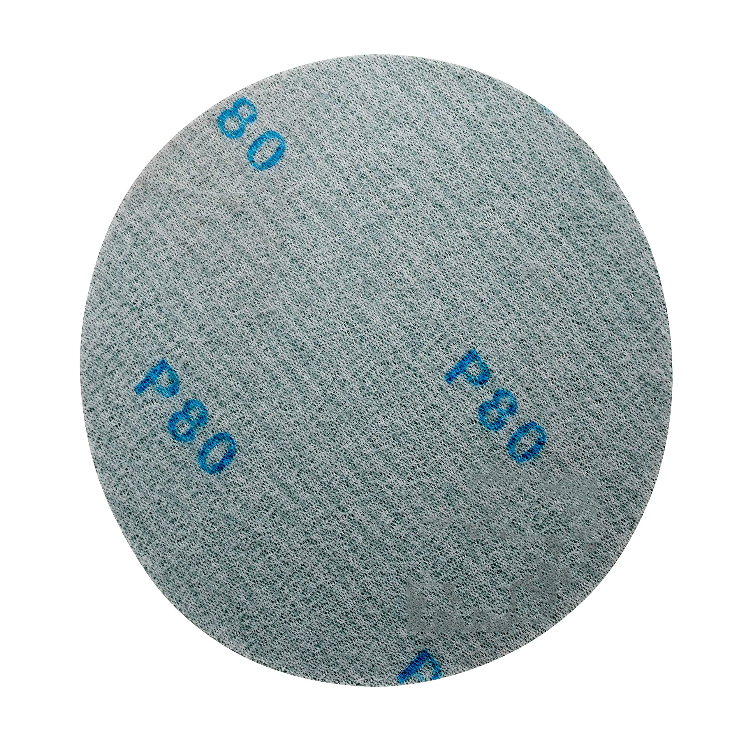 100 Discos De Lijado Orbital De 150 Mm, Grano 40, 6 Agujeros - Óxido De Aluminio, Respaldo De Velcro