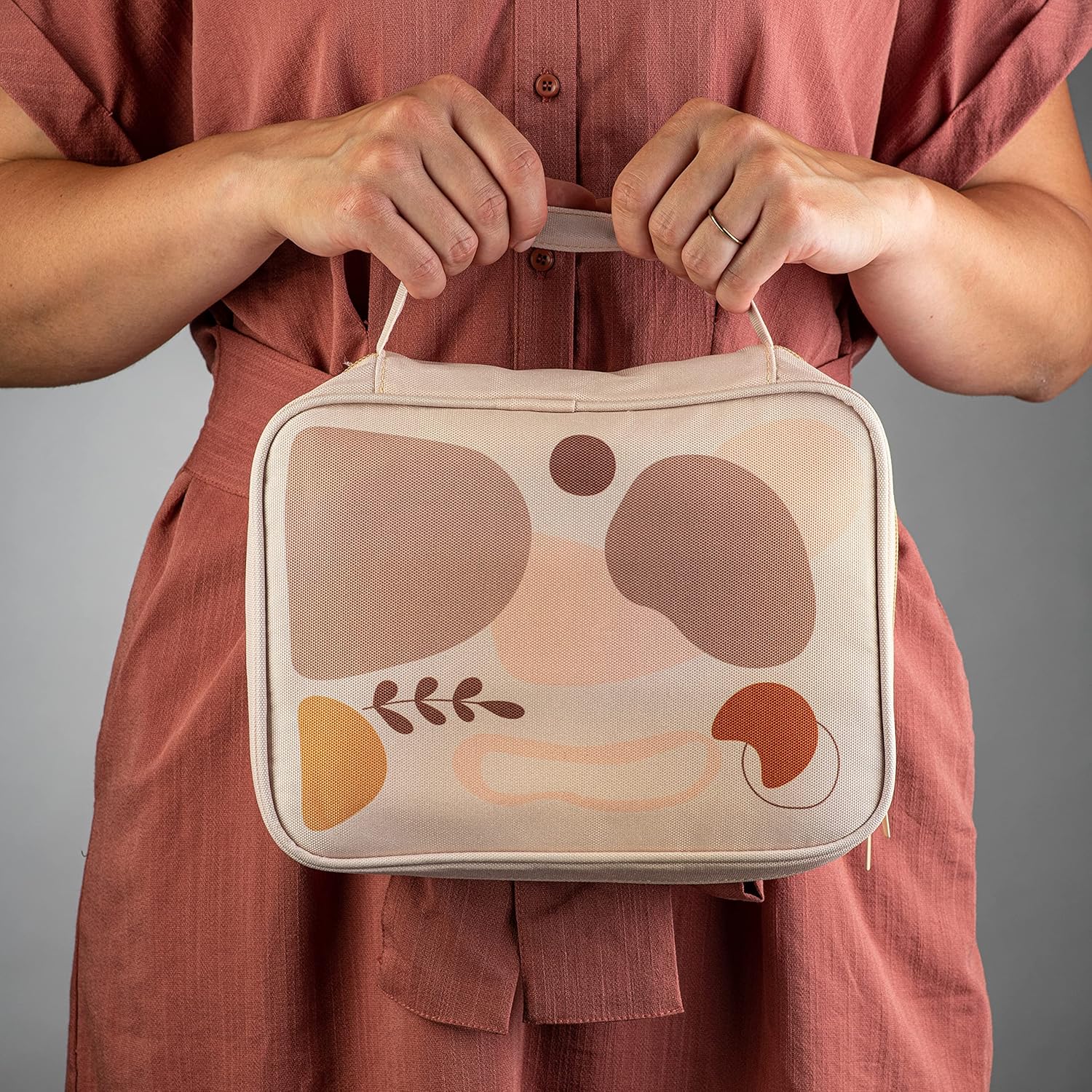 DiverseBee Bible Cover with Handles, Zippered Bible Carrying Case for Women and Girls, Bible Tote Bag for Kids, Book Cover Accessories, Christian Gifts 7.5 x 10 x 2.5in (Vanilla) - Image 2