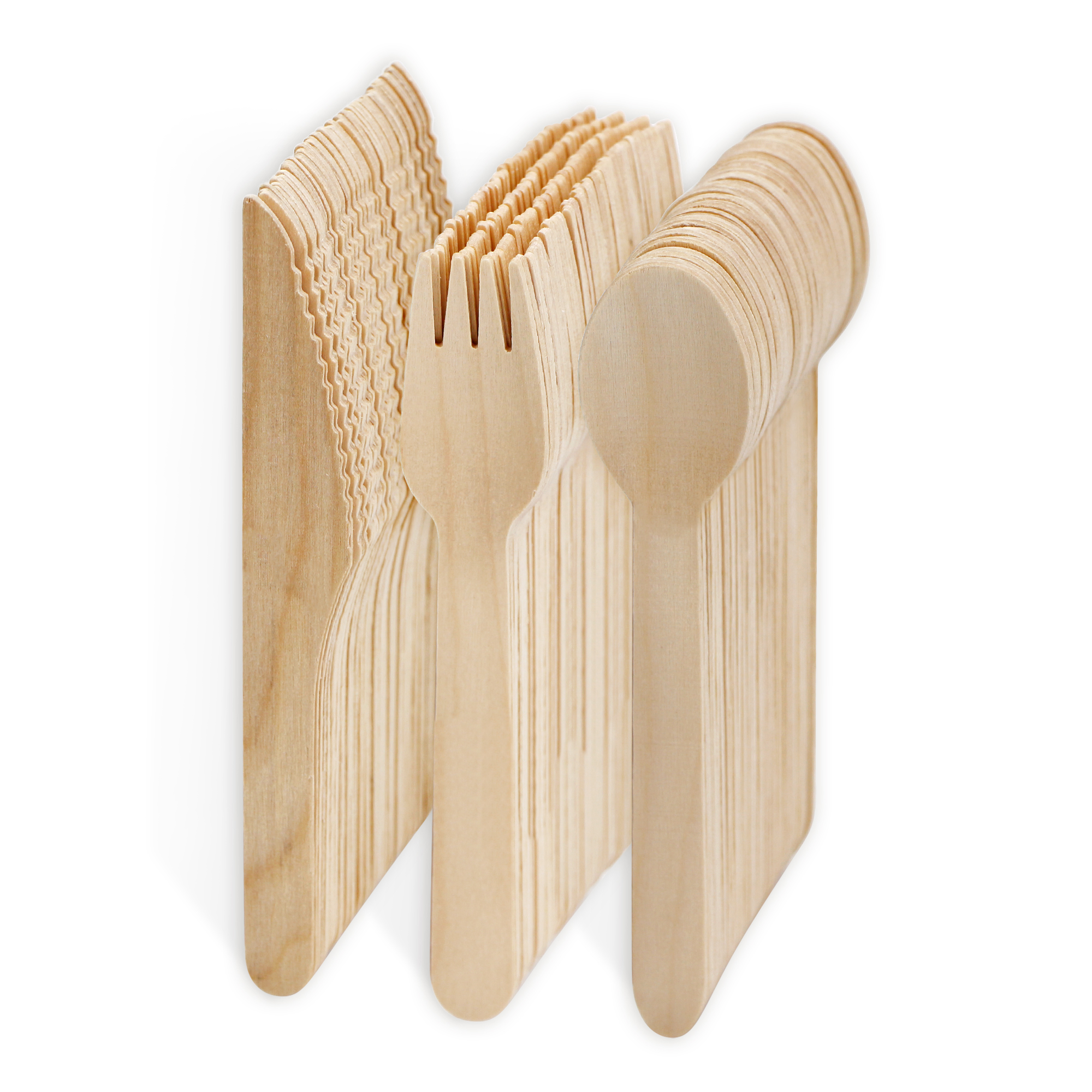 Forchette Monouso In Legno EXZACT - 150 Pezzi, Biodegradabili, Per Feste E Barbecue