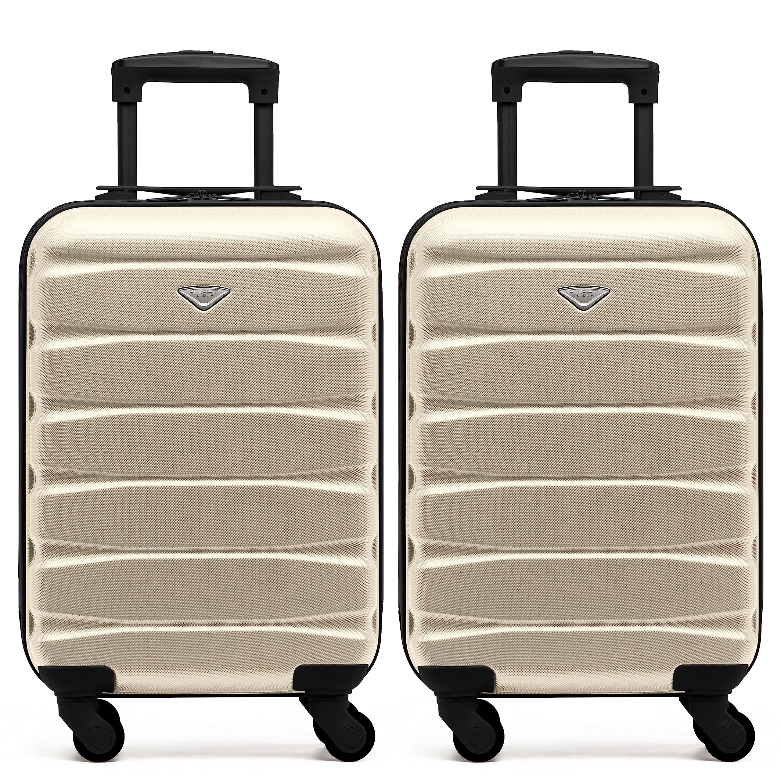 Flight Knight Suitcase Set of 2 Lightweight 4 Wheel ABS Hard Case Cabin Carry On Hand Luggage Approved for Over 100 Airlines Including easyJet, British Airways, Ryanair & Many More 55x35x20cm — view 114