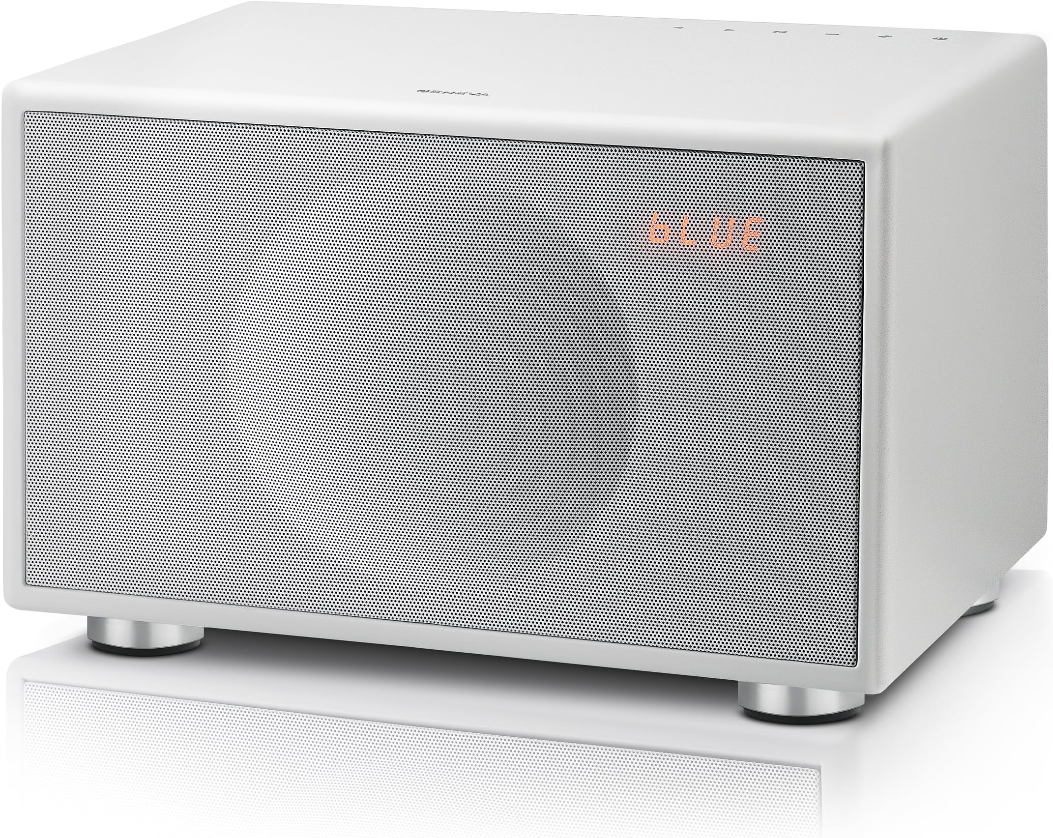 Geneva Sound 4111 System Model L Wireless High Powered All-in-One HiFi with CD, Bluetooth and FM - Matte White