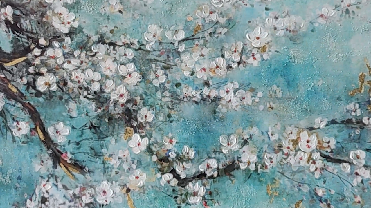 Amazon.com: ARTISTIC PATH Abstract Canvas Painting Flower Picture