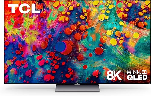 TCL Smart Roku TV Class 6-Series 8K Mini-LED UHD QLED Dolby Vision HDR de 65R648, modelo 2021