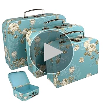 Amazon | NUOBESTY 板紙スーツケースボックス 3個セット メタル