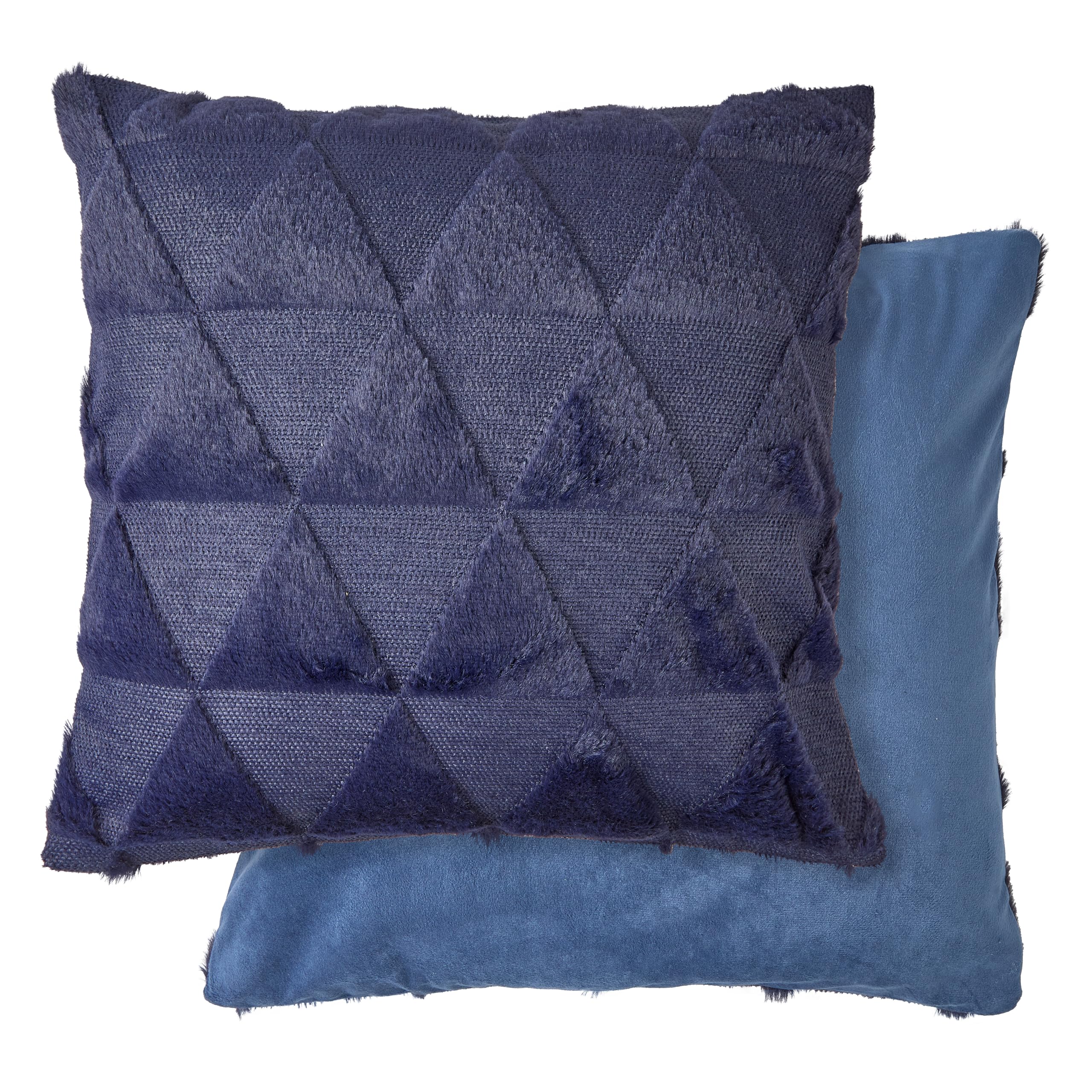Emma Barclay Nyla Soft Touch Geometric Tufted Cushion Cover (Navy blue), 43 x 43 cm (Pack of 1)