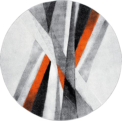 Miniatura 55 de SAFAVIEH Hollywood Collection - Alfombra cuadrada de 4 pies, diseño moderno de mediados de siglo, no desprende pelusa y de fácil cuidado, ideal