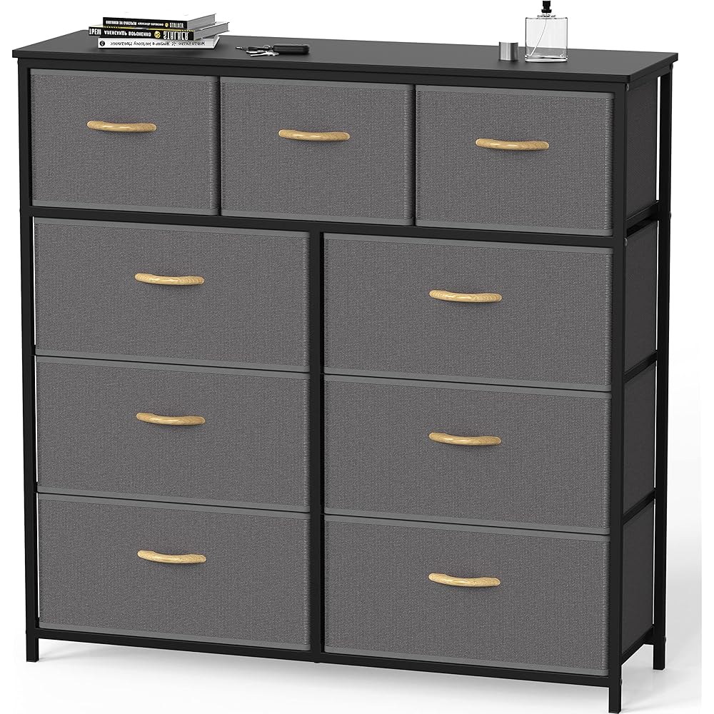 $13/mo - Finance Simple Houseware 9 Drawer Wide Dresser Tall Storage ...