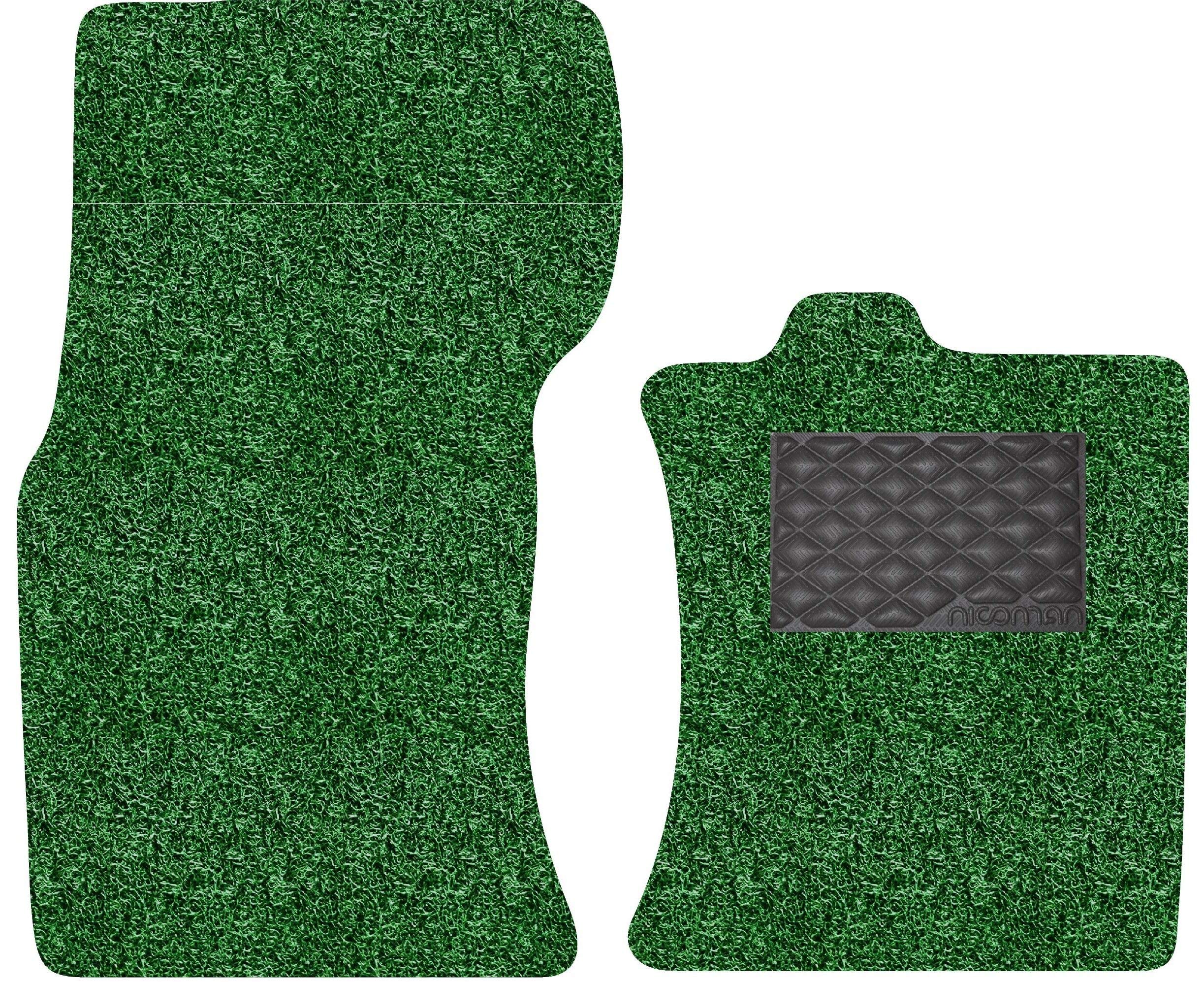 Nicoman Spaghetti All-Weather Fully Tailored Car mats Fit【2016-2019 XF Saloon/Estate X260 】(Front Set 2-Piece,Green)