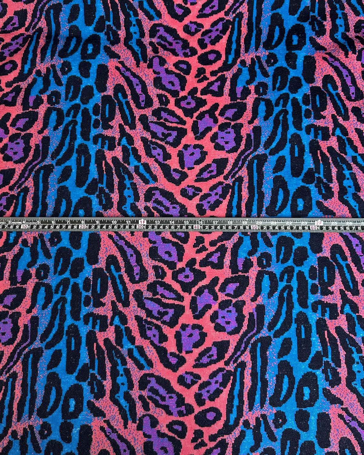 Faux Fur Animal Long Pile Fabric 58" Wide Continuous Yard Leopard Print (Purple, Pink, Blue) Easy to Cut, Unique, Fashion, Accessories, Throw Pillow, Art Projects, Fur Suit, Journal Cover, Soft Touch