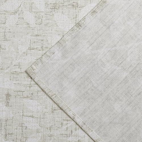 Miniatura 7 de Randall Mantel redondo de hojas abstractas con estampado floral de plantas en tela beige, sin arrugas, a prueba de polvo, para hogar, fiesta,