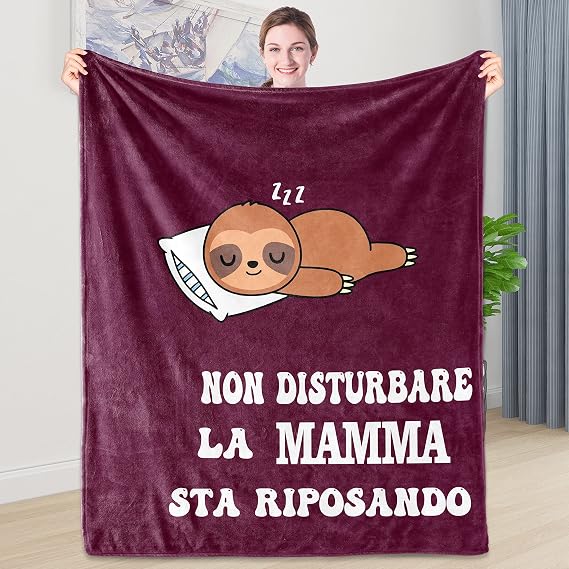 kampdream Regalo per la mamma, 127 x 152,4 cm, morbida flanella, per
