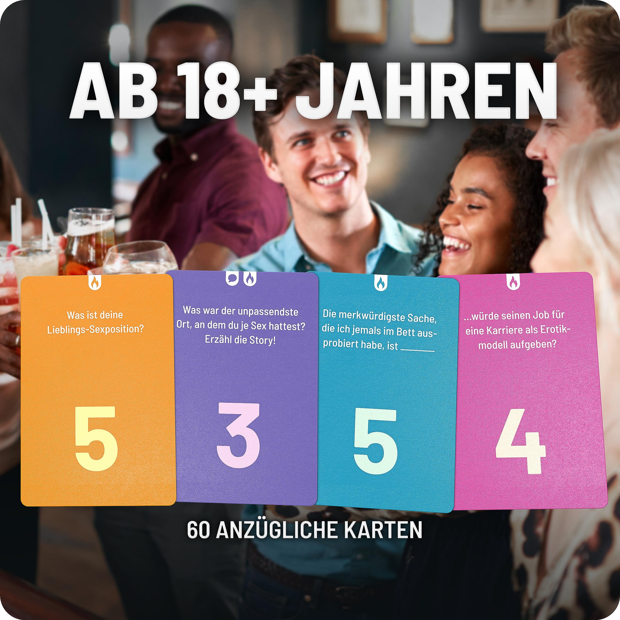 Absturz - Das ultimative Trinkspiel - mit 400 Karten - Saufspiel - Kartenspiel - Partyspiele für Erwachsene - Trinkspiele Partyspiele ab 18 - Ideal für Jede Feier JGA, Party - deutsche Version