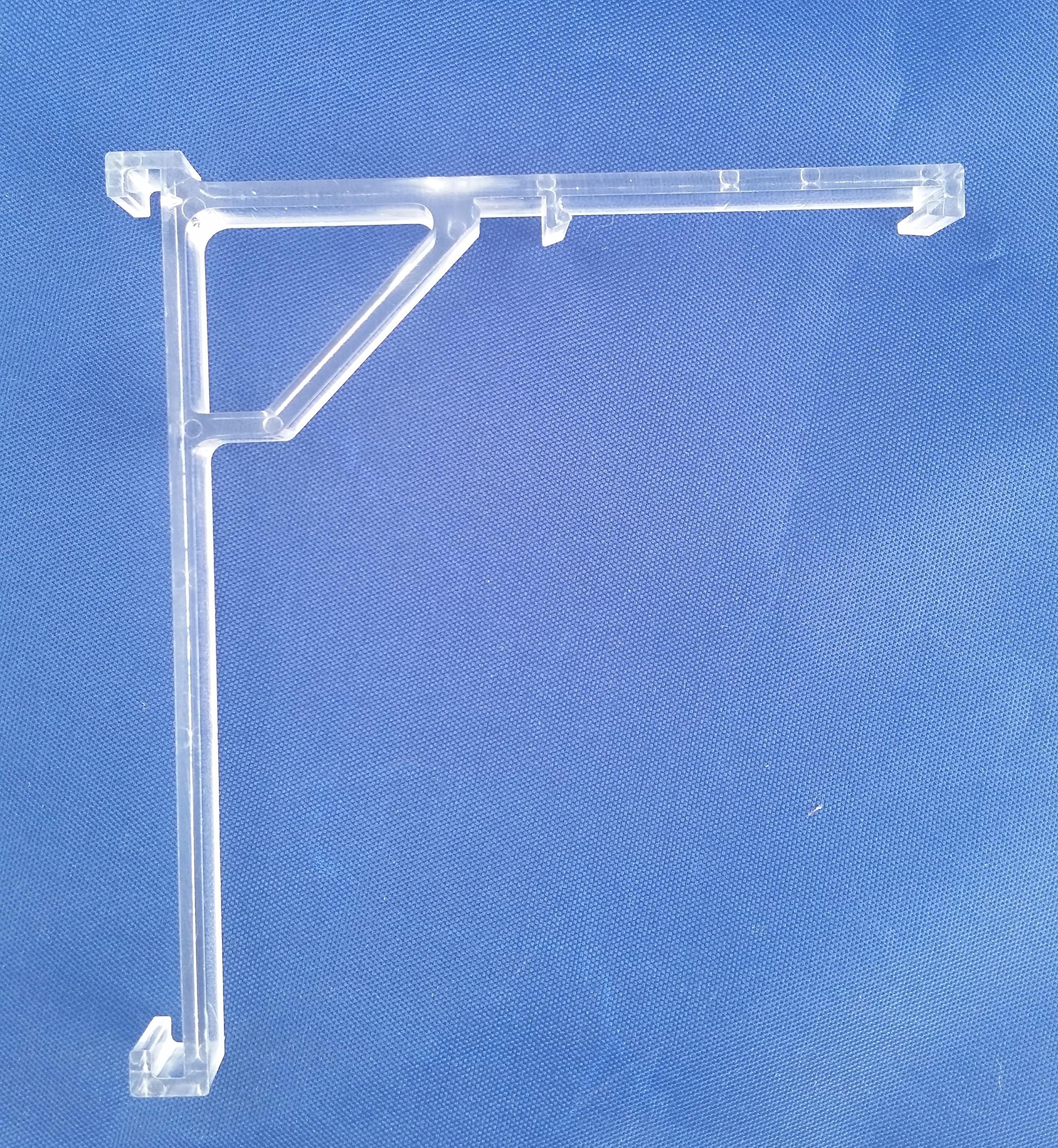 Vertical Blind Valance Clip Brackets - 2 Pack, White Or Black, Metal Mounting Clips