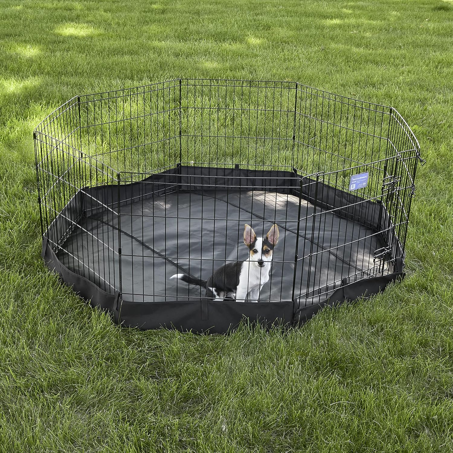 MidWest Homes for Pets Octagon Exercise Pen Fabric Mesh Bottom