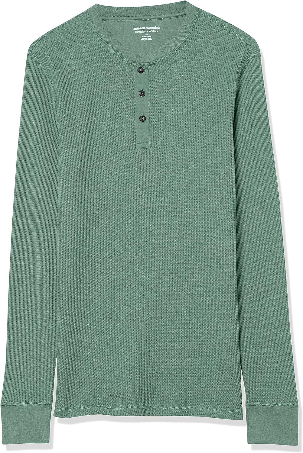 Amazon Essentials Long Sleeve Waffle Henley Shirts for Men, Slim-Fit - Image 4