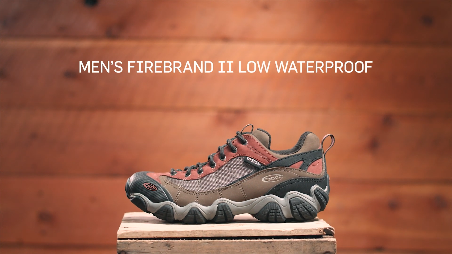 MEN\'S OBOZ FIREBRAND II LOW WATERPROOF Hiking shoes size 8 outdoor active tredy Men main image 2
