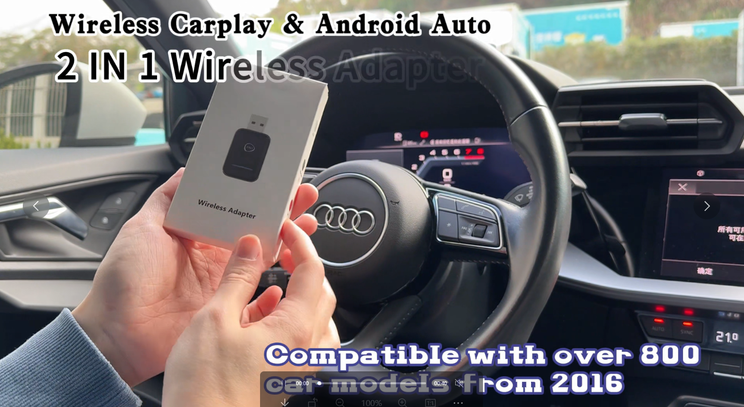 Adapter Wireless CarPlay E Android Auto Mini – Plug & Play Per Auto Con Cablaggio Di Fabbrica - 3
