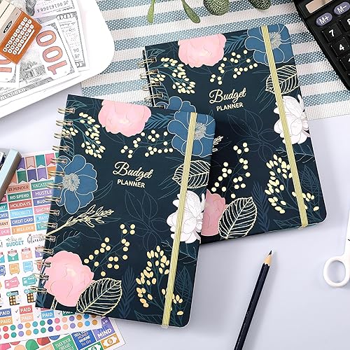 Miniatura 2 de Planificador de presupuesto libro de presupuesto, organizador financiero de 12 meses, rastreador de gastos, planificador de finanzas sin fecha y