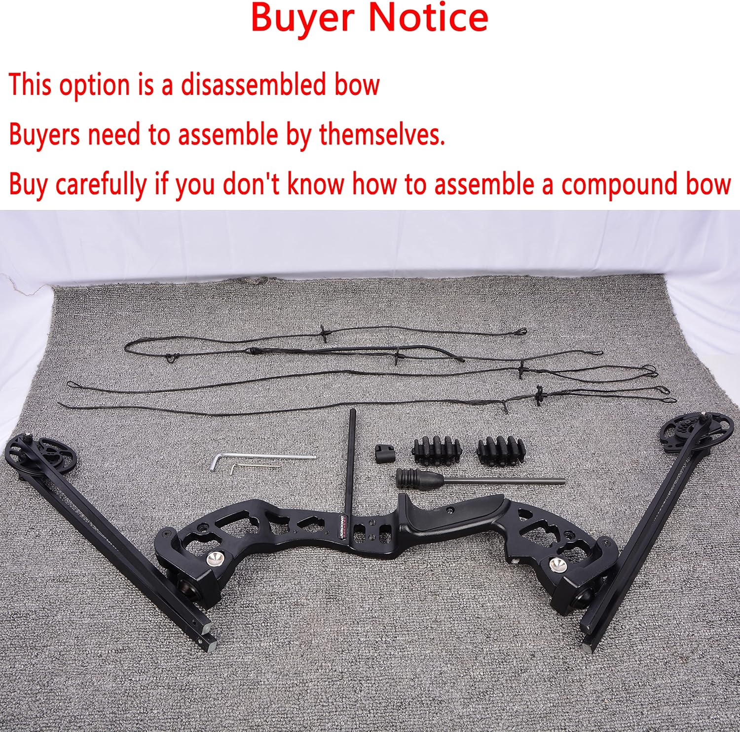 Archery Compound Bows Kit 30-55 Lbs Hunting Bow IBO 310fps Adults Archery with Hunting Accessories-No Bow Press Needed - Right Handed