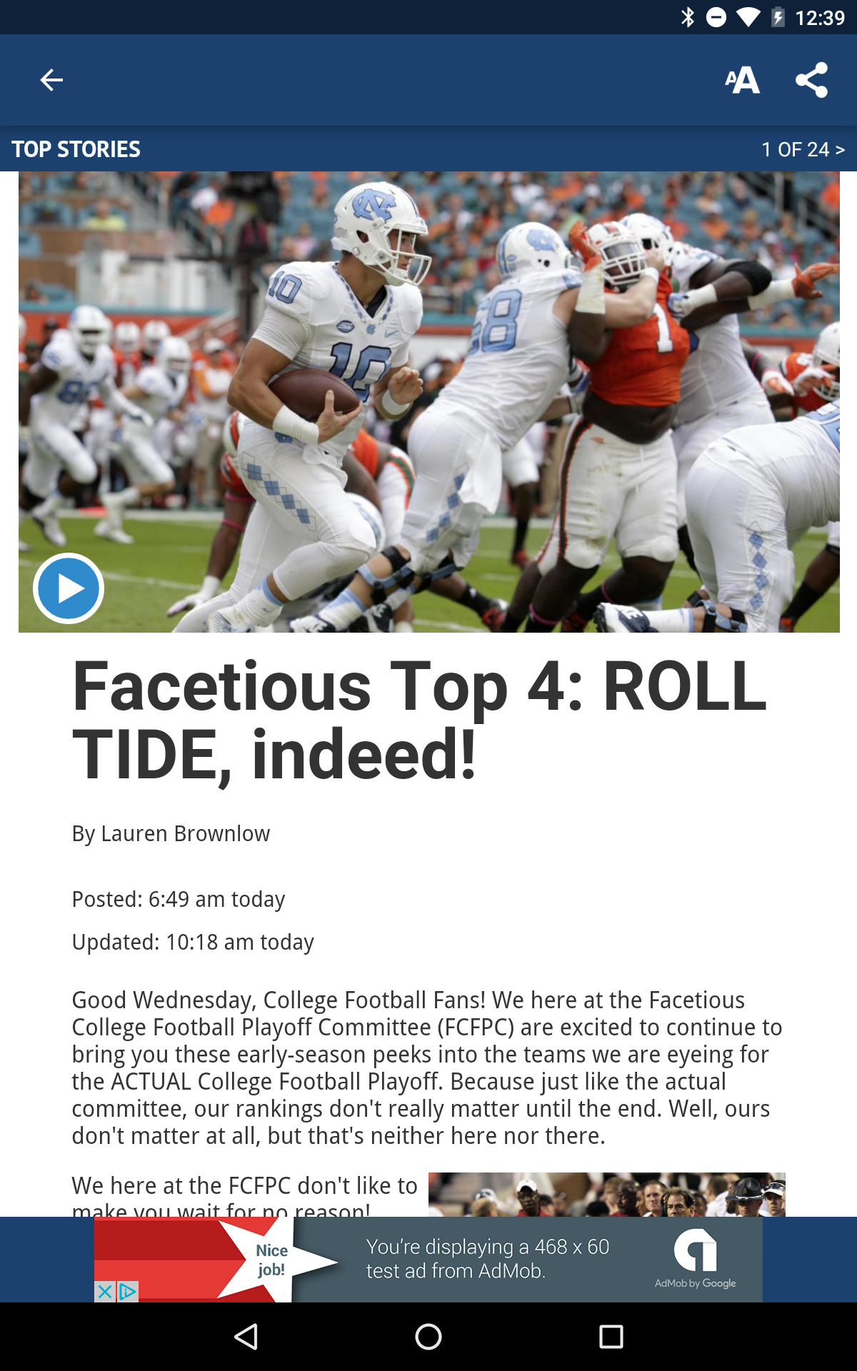 WRAL Sports Fan App on Amazon Appstore