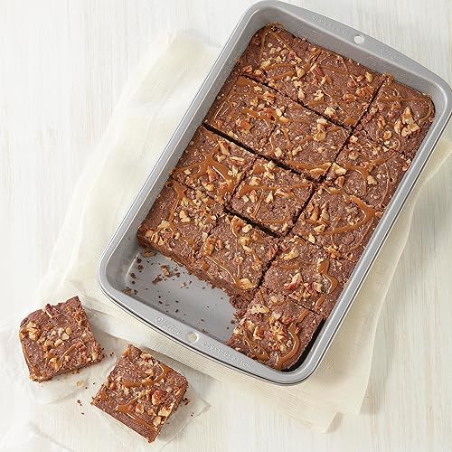 Miniatura 4 de Wilton Recipe Right - Sartén antiadherente para galletas y brownies, 11 pulgadas x 7 pulgadas (paquete de 2)