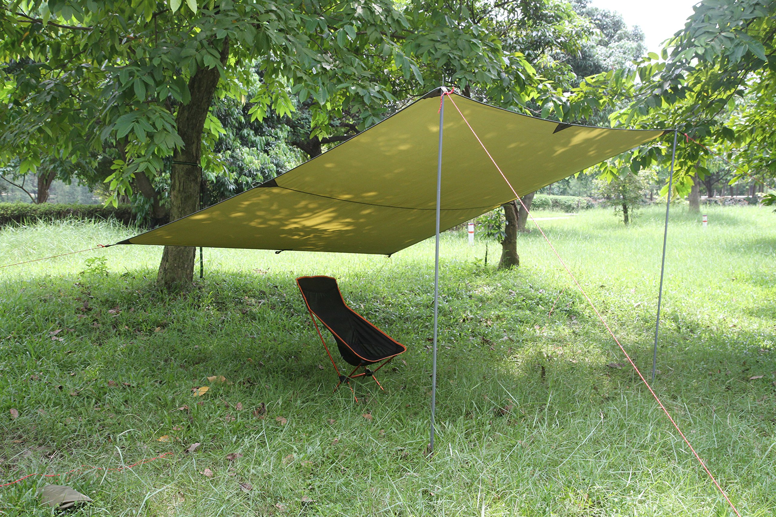ParaCity - Tente abri pour camping, bâche étanche, abris pour pluie, mouches, hamac, bâche légère pour camping randonnée
