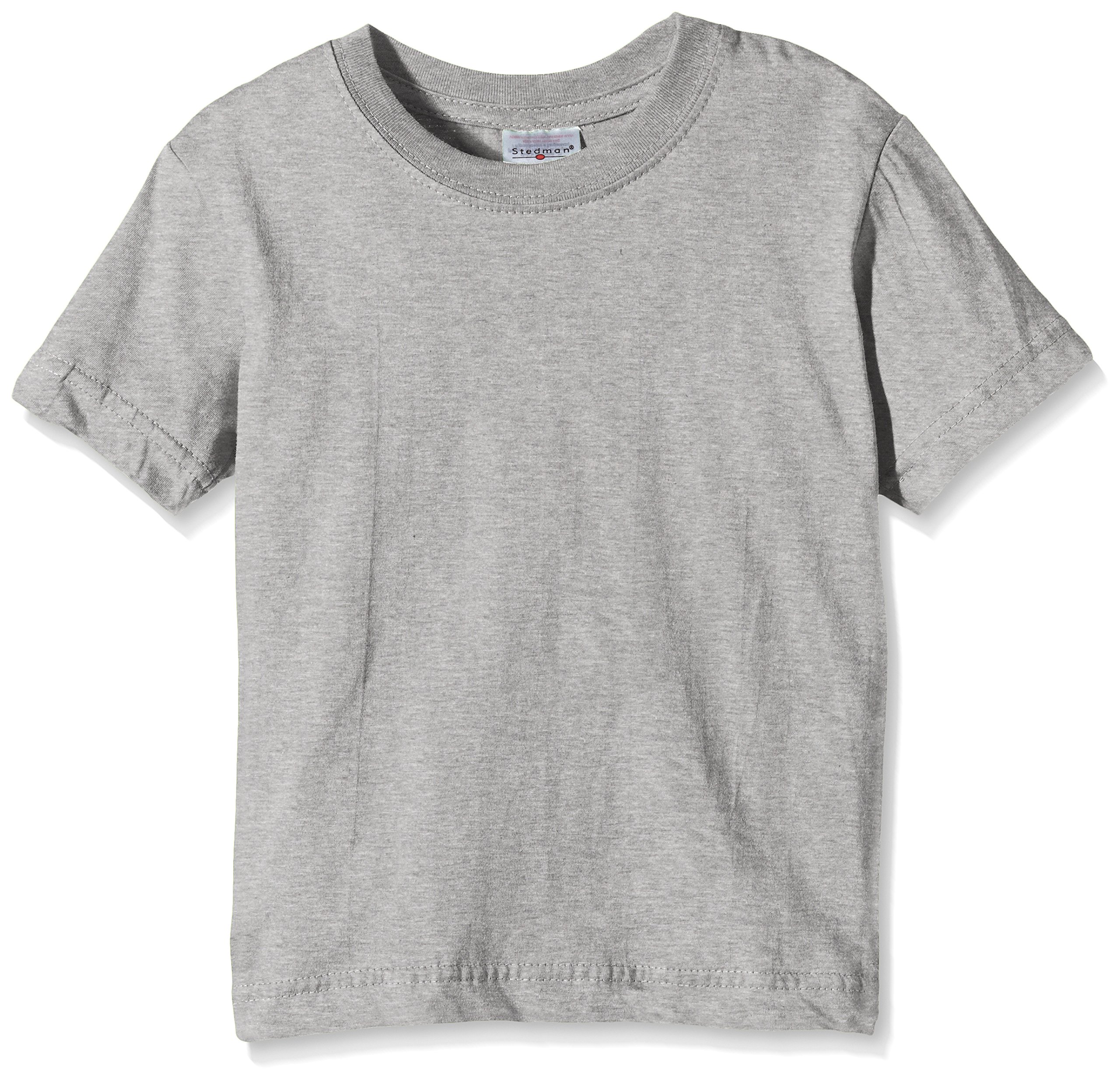 Stedman Apparel Boys Classic-T/ST2200 Short Sleeve T-Shirt, Grey Heather, 7 Years (Manufacturer Size:Small)
