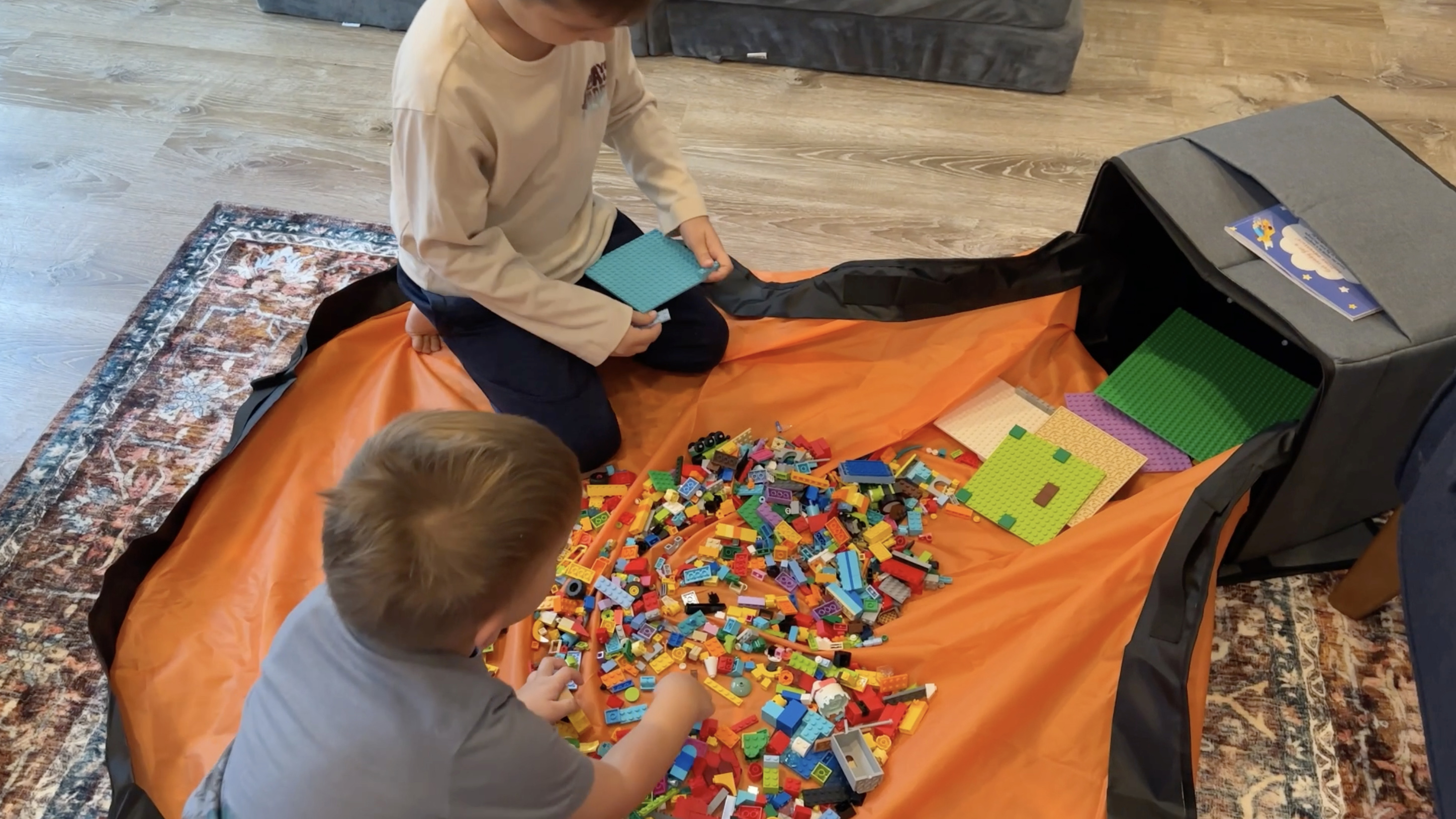 Amazon.com: XL Toy Storage Organizer with Play Mat - Storage Bag