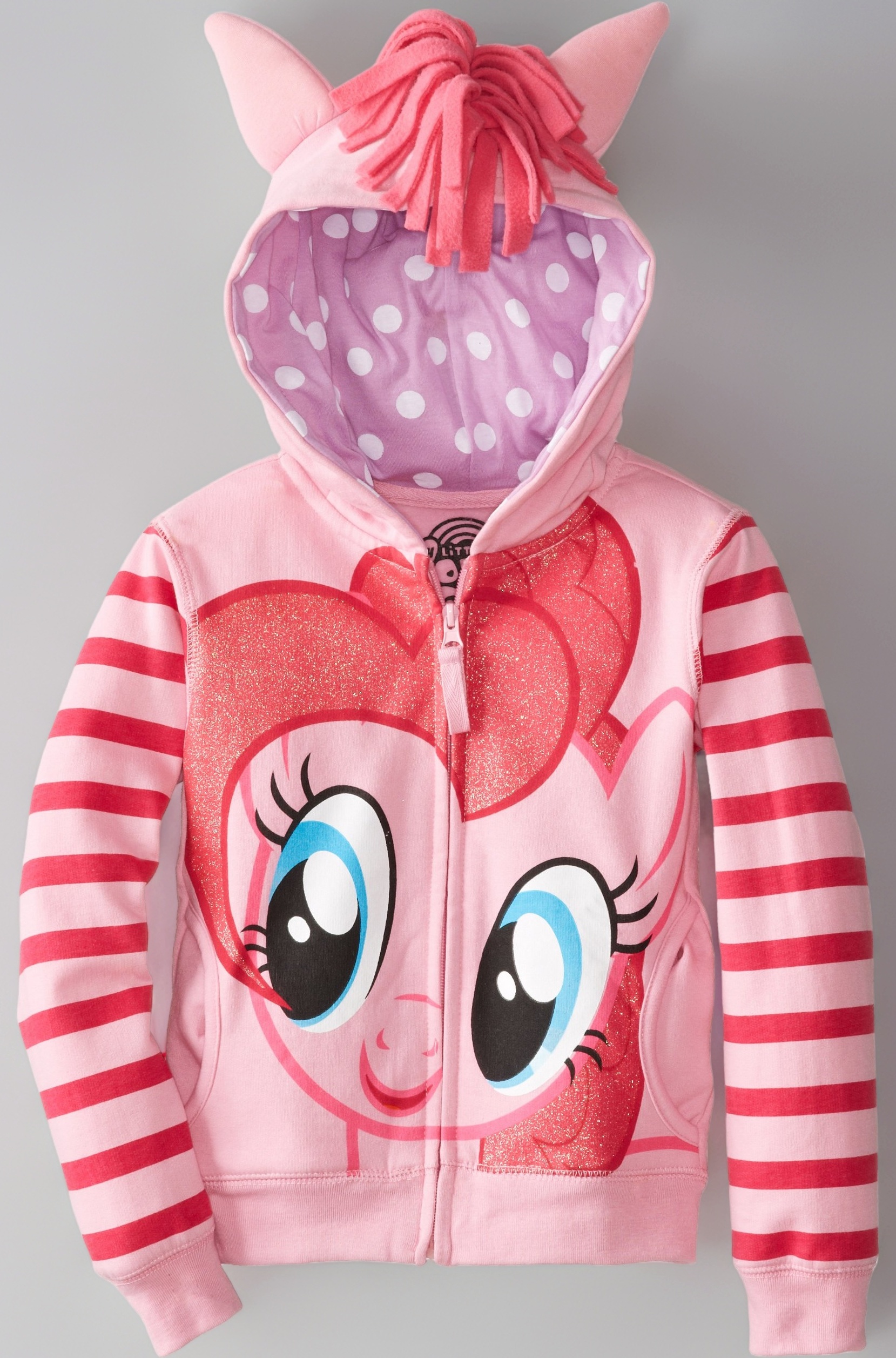 Little Girls' Pinky Pie Hoodie, Pink/Multi, 5/6