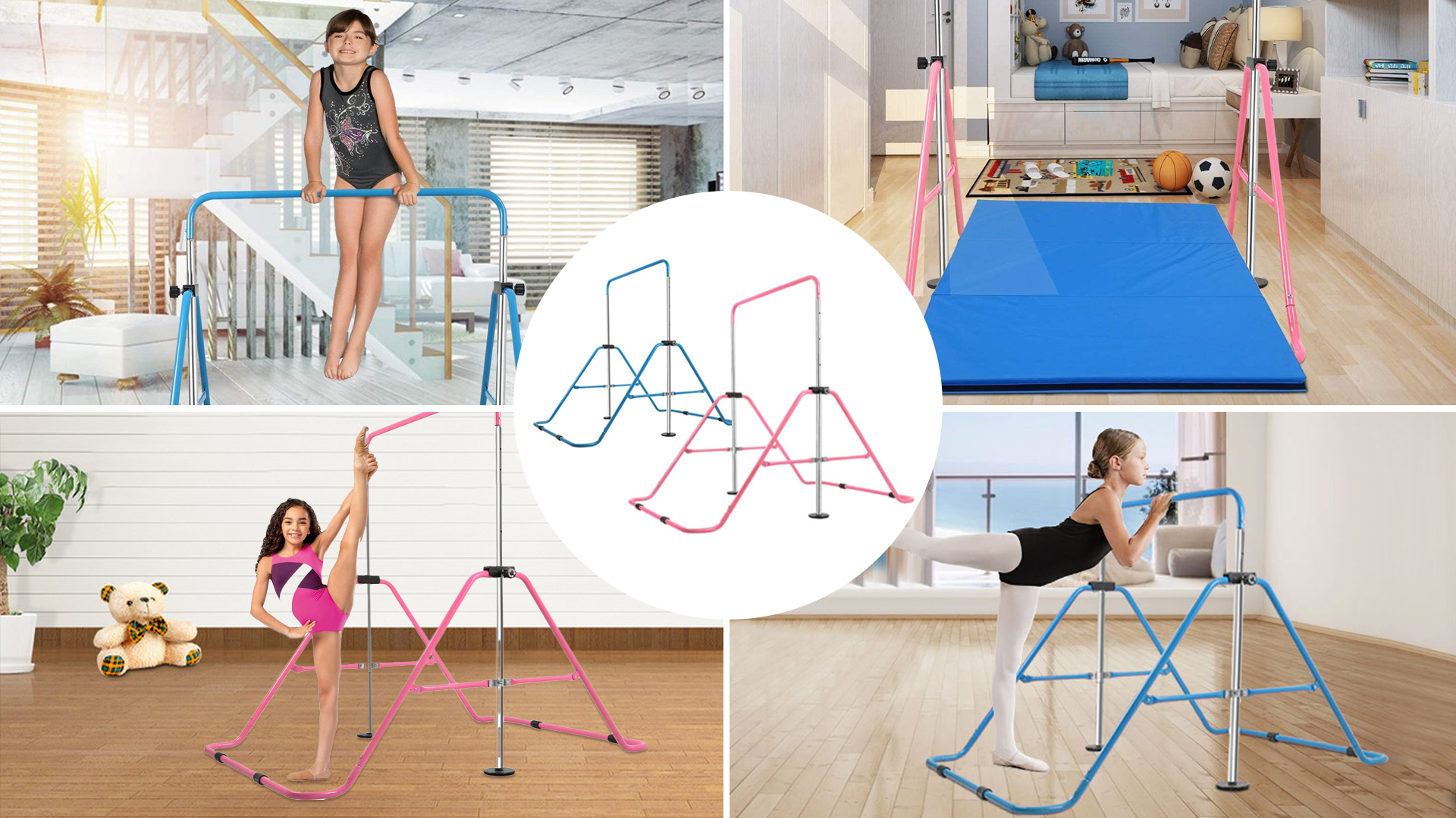 Gymnastics Equipment For Kids YEEGO Foldable Gymnastics Bar For