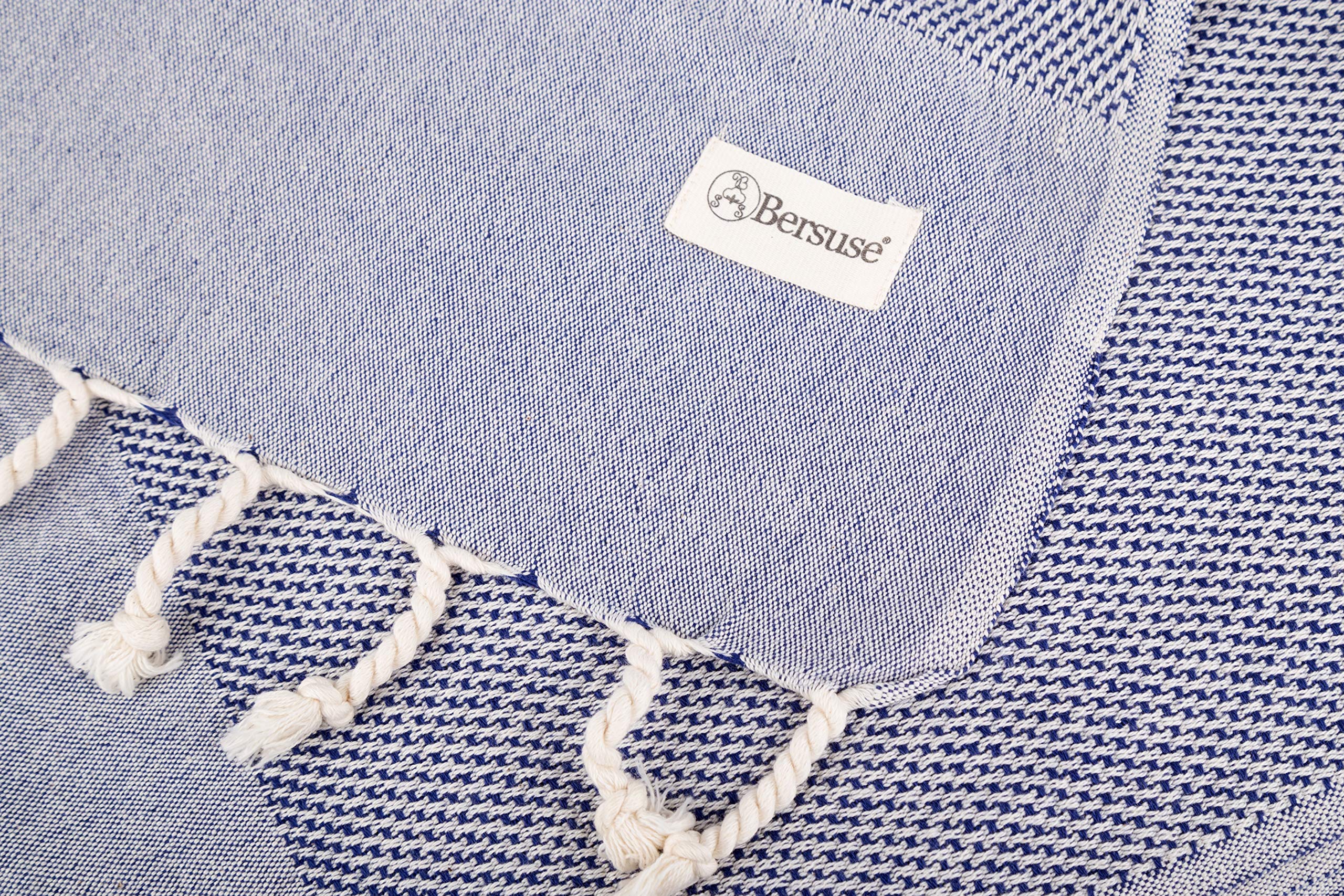 Bersuse 100% Cotton Ventura XL Throw Blanket – 60x90 Inches, Soft & Lightweight - View #2