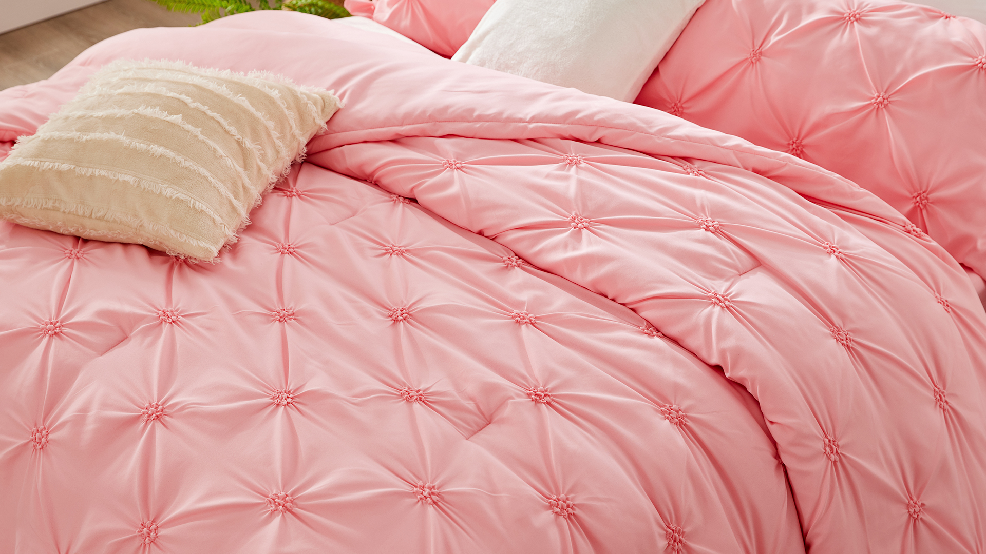 Amazon.com: BEDELITE Pink Twin Comforter Set - 2 Peices Boho